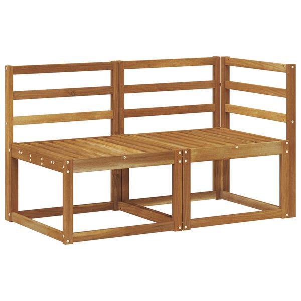 vidaXL Aed ja nurga diivan 2 T&uuml;kk Neutraalne Tugev akatsiapuu