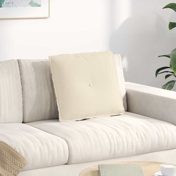 vidaXL Seljatugi padi Beež 50 x 45 cm Mikrofiber kangas