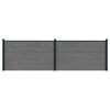 vidaXL Aiapaneel 2 pcs WPC ja Alumiinium Hall