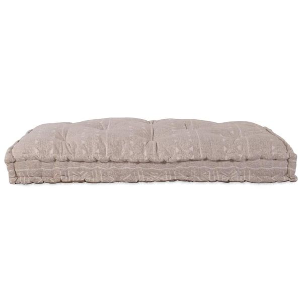 vidaXL Diivanipatja Helepruun 120 x 80 x 12 cm kangas