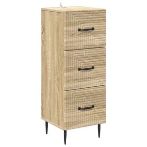 vidaXL Sahtlib&uuml;roo Sonoma tamm 33 x 34,5 x 89,5 cm Tehispuit