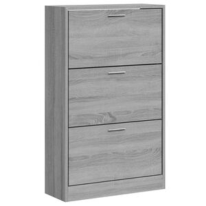 vidaXL jalatsikapp, hall Sonoma tamm, 63 x 24 x 103 cm, tehispuit