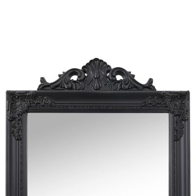 vidaXL eraldiseisev peegel, must, 45x180 cm