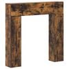 vidaXL Kamina raam Suitsutatud tamm 102 x 18 x 100,5 cm Tehispuit