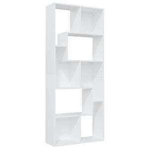 vidaXL raamaturiiul valge 67 x 24 x 161 cm puitlaastplaat
