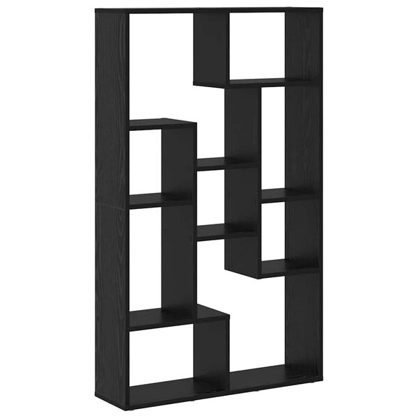 vidaXL Raamaturiiul Must tamm 70 x 20 x 102.5 cm Tehispuit