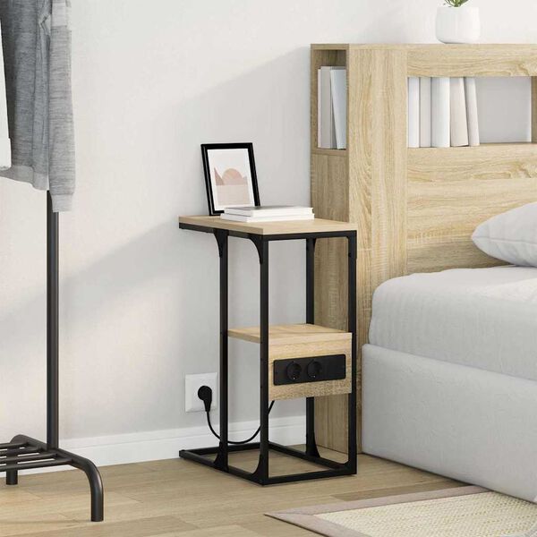 vidaXL &Ouml;&ouml;lambi kapp sahtliga Sonoma tamm 41.5 x 26 x 60.5 cm Tehispuit