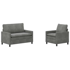 vidaXL Diivanikomplekt 2 pcs Tumehall Samet