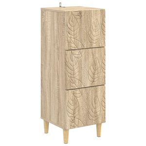 vidaXL Sahtlib&uuml;roo Sonoma tamm 33 x 34,5 x 90 cm Tehispuit