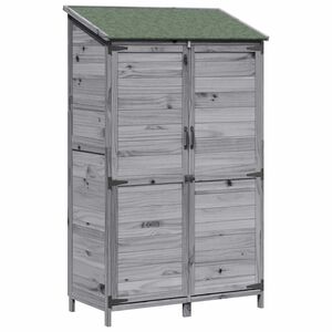 vidaXL Aiashed katusega Hall 106,5 x 56 x 176 cm Tugev kuusepuit