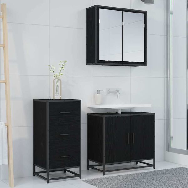 vidaXL K&otilde;ide Must tamm 35.5 x 35 x 76 cm