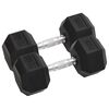 vidaXL hantlid 2 tk, 10 kg, t&auml;ismetallist