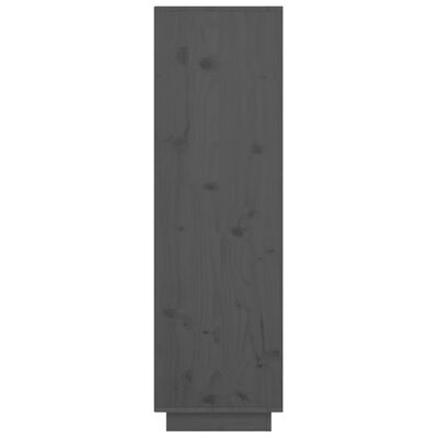 vidaXL kõrge kapp, hall, 38 x 35 x 117 cm, toekas männipuit