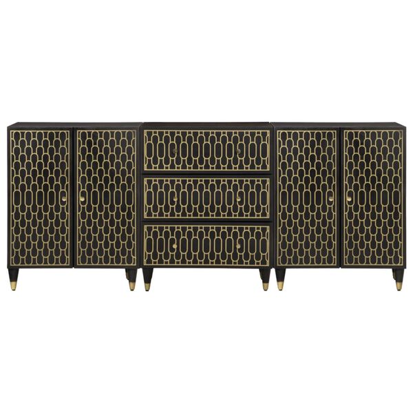 vidaXL puhvetkapid 3 tk, 60 x 33 x 75 cm, mangopuit