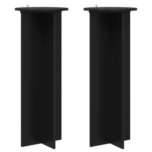vidaXL Taimede alus 2 pcs Must &Oslash;40 x 100 cm Tehispuit