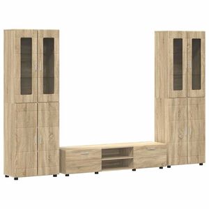 vidaXL Telerikapi komplekt sahtliga FLORIN 3 pcs Sonoma tamm Tehispuit
