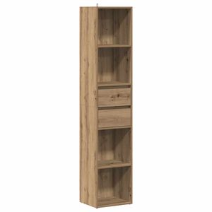 vidaXL raamatukapp Artisan Oak 36x30x171 cm Engineered Wood