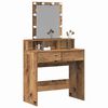vidaXL Dressing Table sahtliga Vana puit 80 x 41 x 144.5 cm Tehispuit