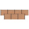vidaXL Aiapaneel 7 pcs WPC ja Alumiinium Pruun