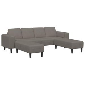 vidaXL Diivan Helehall 250 x 188 x 76 cm Korter kangas