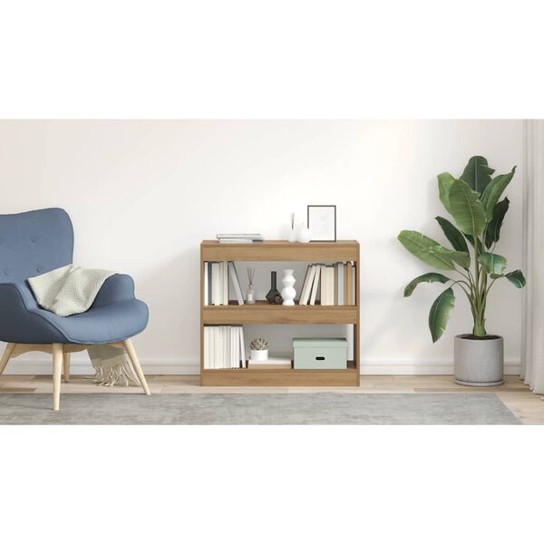 vidaXL raamatukapp/toajagaja Artisan tamm 80x30x72 cm