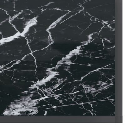 vidaXL konsoollaud, must, 180 x 35 x 75,5 cm, karastatud klaas