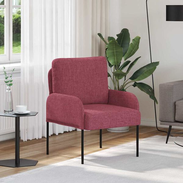 vidaXL Diivanid padjaga 55cm Veinpunane Vineer