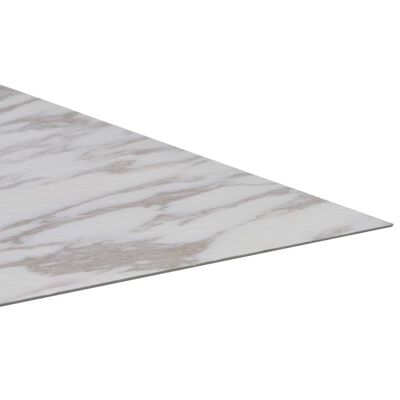 vidaXL iseliimuvad põrandaplaadid 20 tk, PVC, 1,86 m², valge marmor
