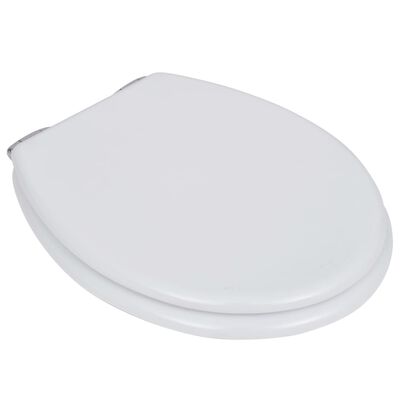 vidaXL WC prill-laud MDF, vaikselt sulguv, lihtne disain, valge