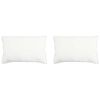 vidaXL Padi 2 tk 60 x 80 cm Bambuskiud Valge