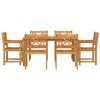 vidaXL Aia söögilaudade komplekt 7 pcs Pruun Tugev akatsiapuu