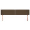 vidaXL voodipeats servadega, tumepruun, 163x16x78/88 cm, kangas