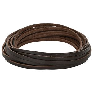 vidaXL Nahk Rihm 1 Tume pruun 200 x 0,3 cm Nahk