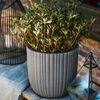 Capi munakujuline taimekast "Urban Tube" 35x34 cm tumehall