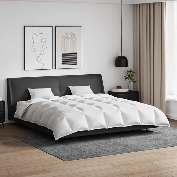 vidaXL Teki komplekt padjaga 3 pcs Valge Down Feather