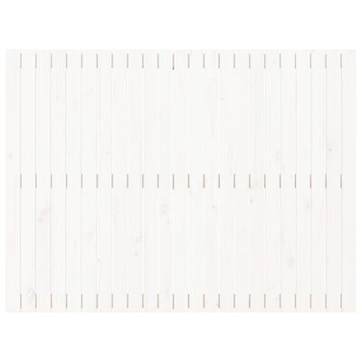 vidaXL seinale kinnitatav voodipeats, valge, 146,5x3x110 cm, männipuit