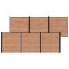 vidaXL Aiapaneel 6 pcs WPC ja Alumiinium Pruun