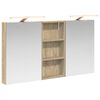 vidaXL Vannitoa kapikomplekt 3 pcs 110 x 10,5 x 60,5 cm Tehispuit