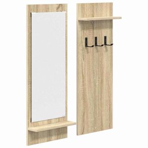 vidaXL Seinale kinnitatav riidepuu Sonoma tamm 70 x 10 x 90 cm
