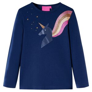 Pikkade varrukatega lastes&auml;rk, tumesinine, 92