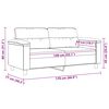 vidaXL 2-kohaline diivan tumehalli, 140 cm, mikrofiiber, kangas