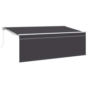 vidaXL K&auml;igukohandatav varikatus cream 350 x 200 cm