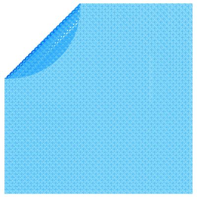 vidaXL ujuv ümar päikeseenergiat kasutav basseinikile, 455 cm, sinine