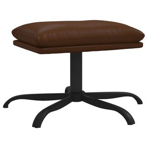 vidaXL jalapink, pruun, 45x29,5x36 cm, läikiv kunstnahk