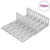vidaXL Anti Tip kinniti 12 pcs H&otilde;bedane 74,5 x 15 x 32 mm Raud