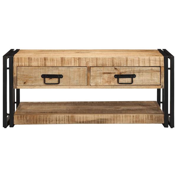 vidaXL diivanilaud 90x50x38 cm T&auml;ist&ouml;&ouml;tlemata puidust mango