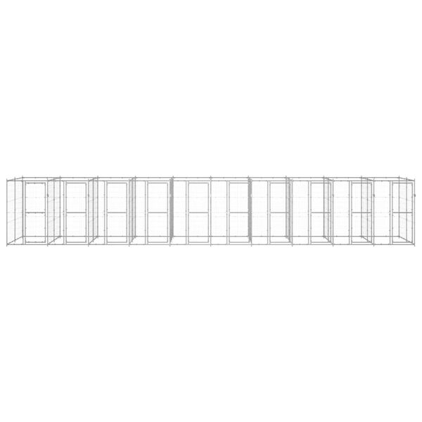 vidaXL koeraaedik, tsingitud teras, 24,2 m&sup2;