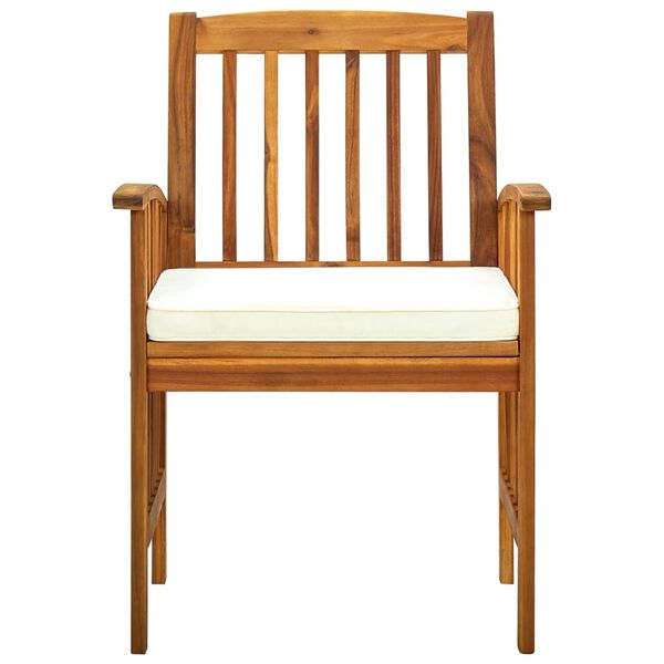 vidaXL aia s&ouml;&ouml;gitoolid istmepatjadega 3 tk, toekast akaatsiapuidust