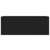 vidaXL seina jalatsikapp, must, 100 x 35 x 38 cm, tehispuit
