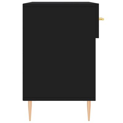 vidaXL jalatsipink, must, 102 x 35 x 55 cm, tehispuit